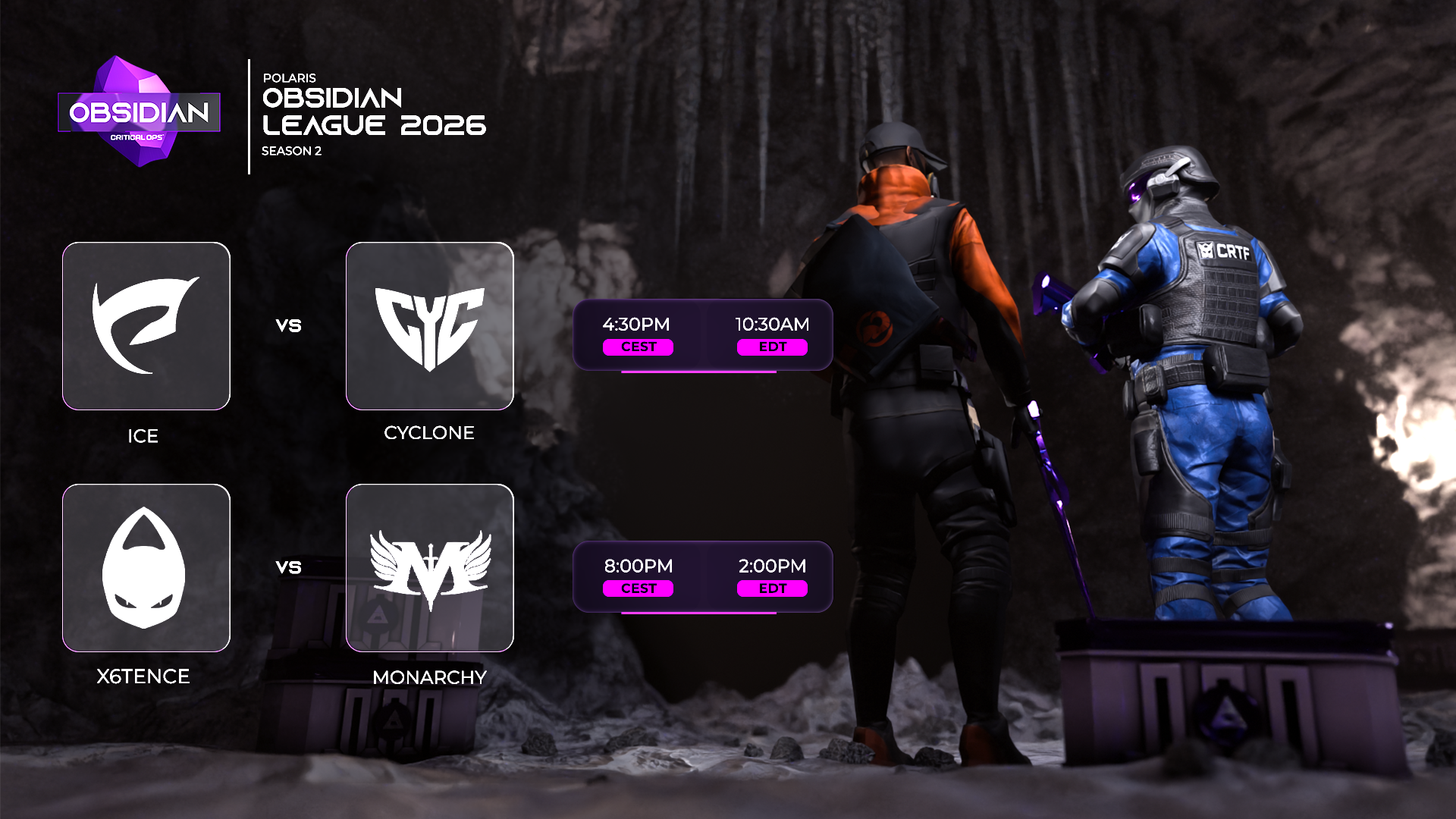 OB2 Round 4 Stream Schedule